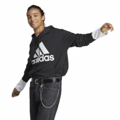 ADIDAS Essentials French Terry Big Logo Hoody Men - Black, White -Tennis Shop 17899000 15