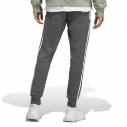 ADIDAS Essentials French Terry Tapered Cuff 3-Stripes Training Pants Men - Grey, White -Tennis Shop 17904000 14