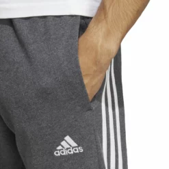 ADIDAS Essentials French Terry Tapered Cuff 3-Stripes Training Pants Men - Grey, White -Tennis Shop 17904000 16