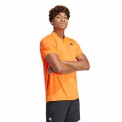 ADIDAS Club Henley Polo Men - Orange 11 ADIDAS Club Henley Polo Men - Orange -Tennis Shop 17914000 16