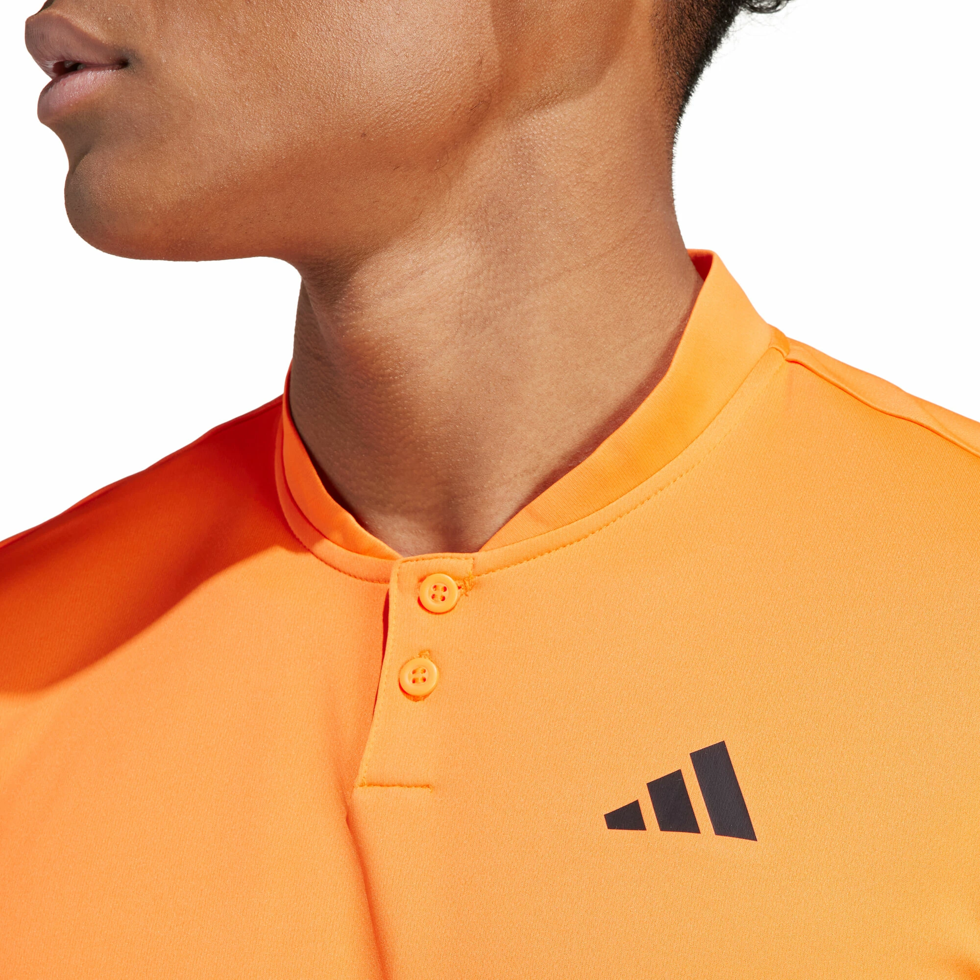 ADIDAS Club Henley Polo Men - Orange 6 ADIDAS Club Henley Polo Men - Orange - Image 6