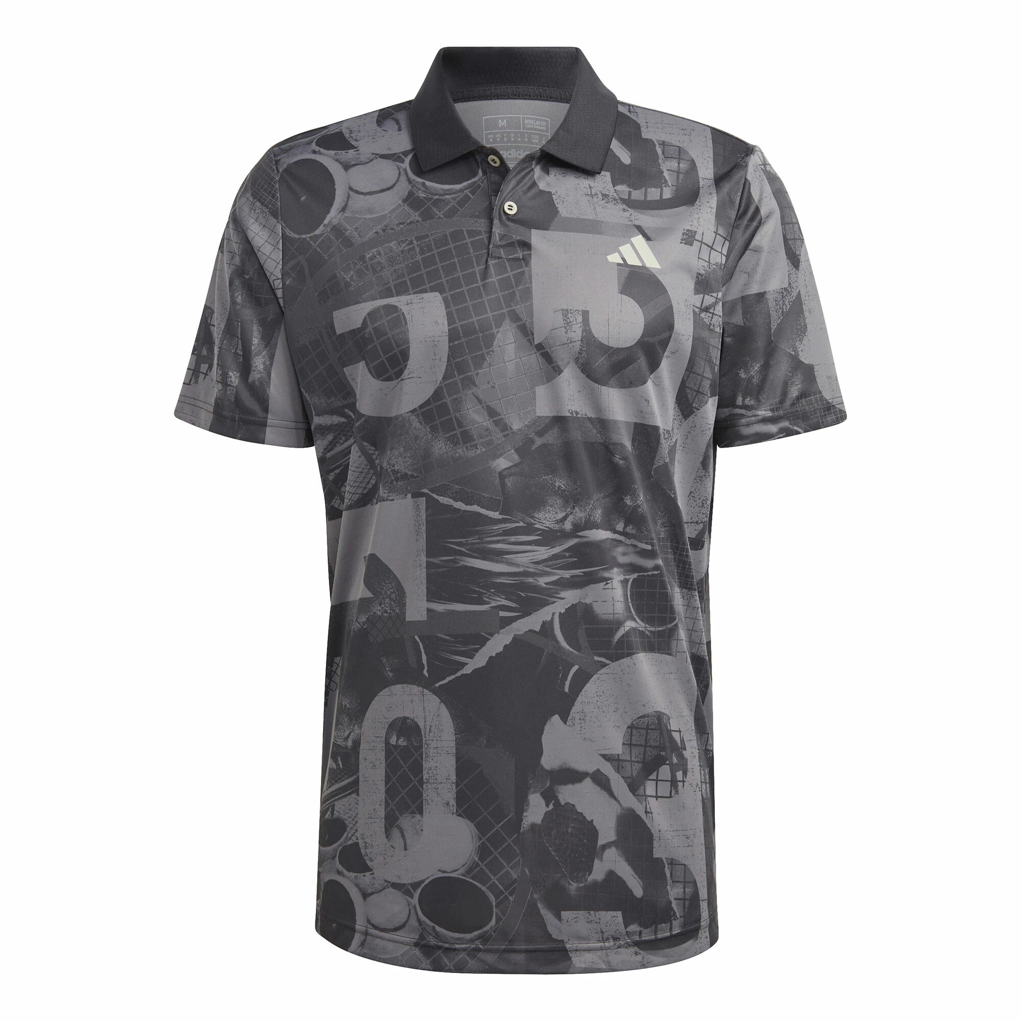ADIDAS Club Graphic Polo Men - Dark Grey, Grey 1 ADIDAS Club Graphic Polo Men - Dark Grey, Grey
