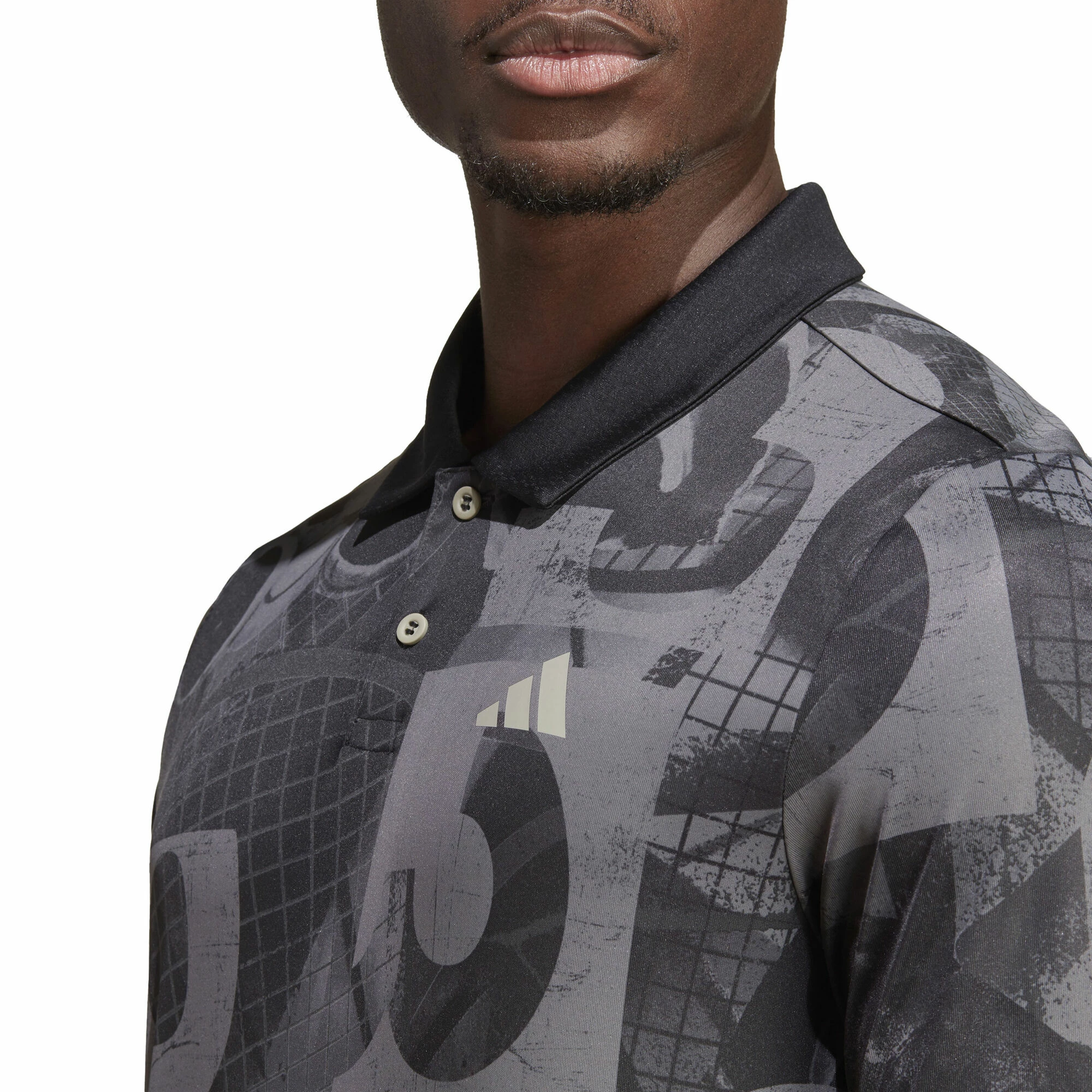 ADIDAS Club Graphic Polo Men - Dark Grey, Grey 5 ADIDAS Club Graphic Polo Men - Dark Grey, Grey - Image 5
