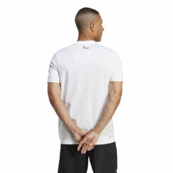 ADIDAS AEROREADY Graphic T-Shirt Men - White, Black -Tennis Shop 17972000 14
