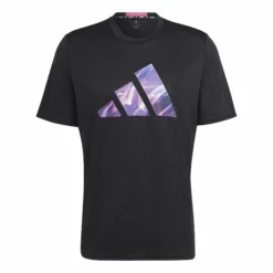 ADIDAS Designed For Movement HIIT Training T-Shirt Men - Black, Violet