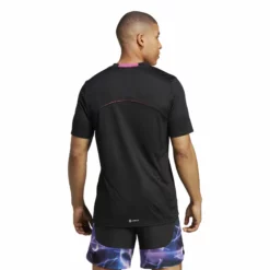 ADIDAS Designed For Movement HIIT Training T-Shirt Men - Black, Violet -Tennis Shop 18020000 14