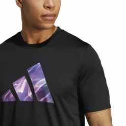 ADIDAS Designed For Movement HIIT Training T-Shirt Men - Black, Violet -Tennis Shop 18020000 19
