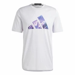ADIDAS Designed For Movement HIIT Training T-Shirt Men - White, Violet