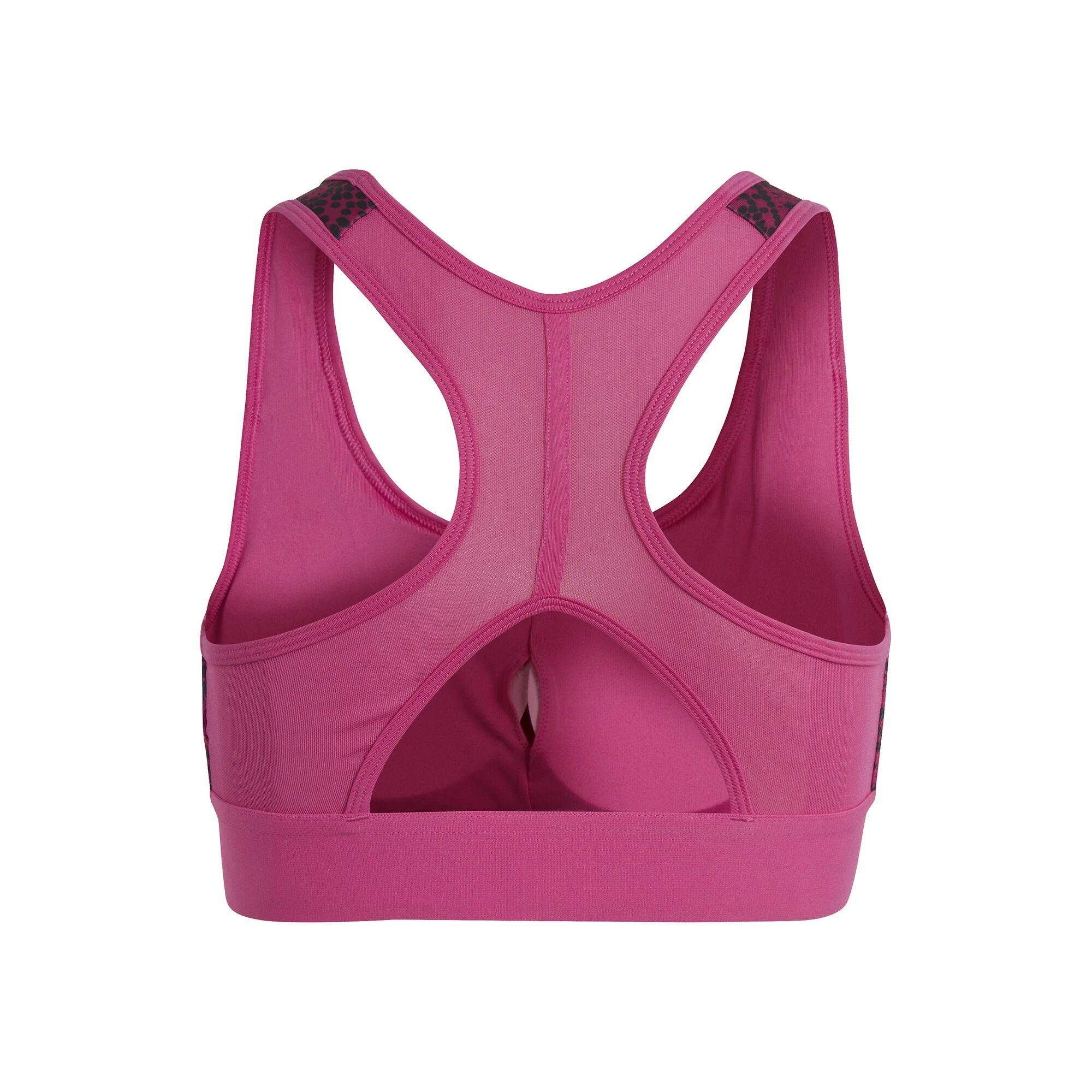 ADIDAS Training AEROREADY PowerReact Animal Print Padded Sports Bras Girls - Pink, Black 2 ADIDAS Training AEROREADY PowerReact Animal Print Padded Sports Bras Girls - Pink, Black - Image 2