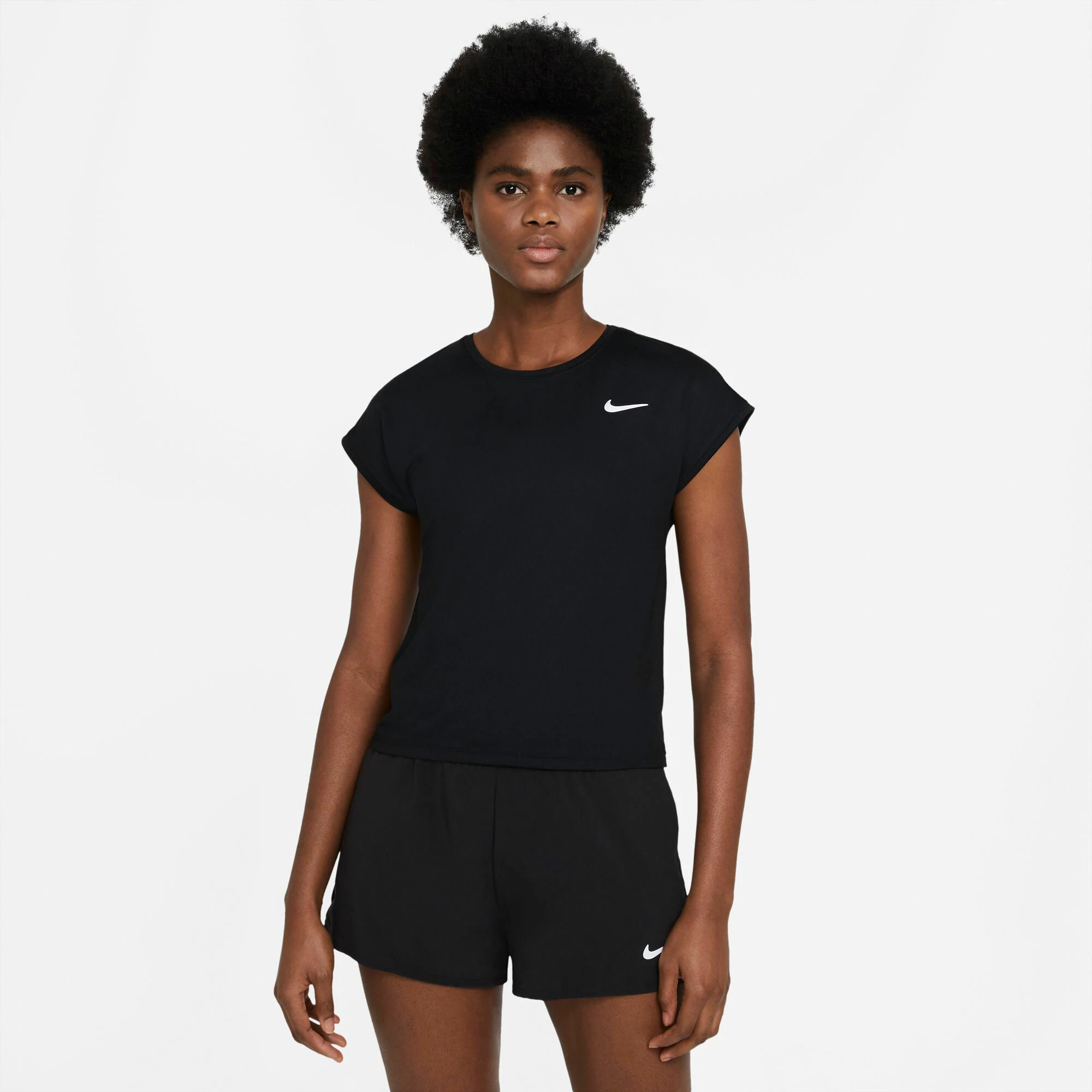 Nike Dri-Fit Victory Court T-Shirt Women - Black 2 Nike Dri-Fit Victory Court T-Shirt Women - Black - Image 2