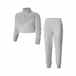 Nike Sportswear HW Tracksuit Girls - Lightgrey, Pink