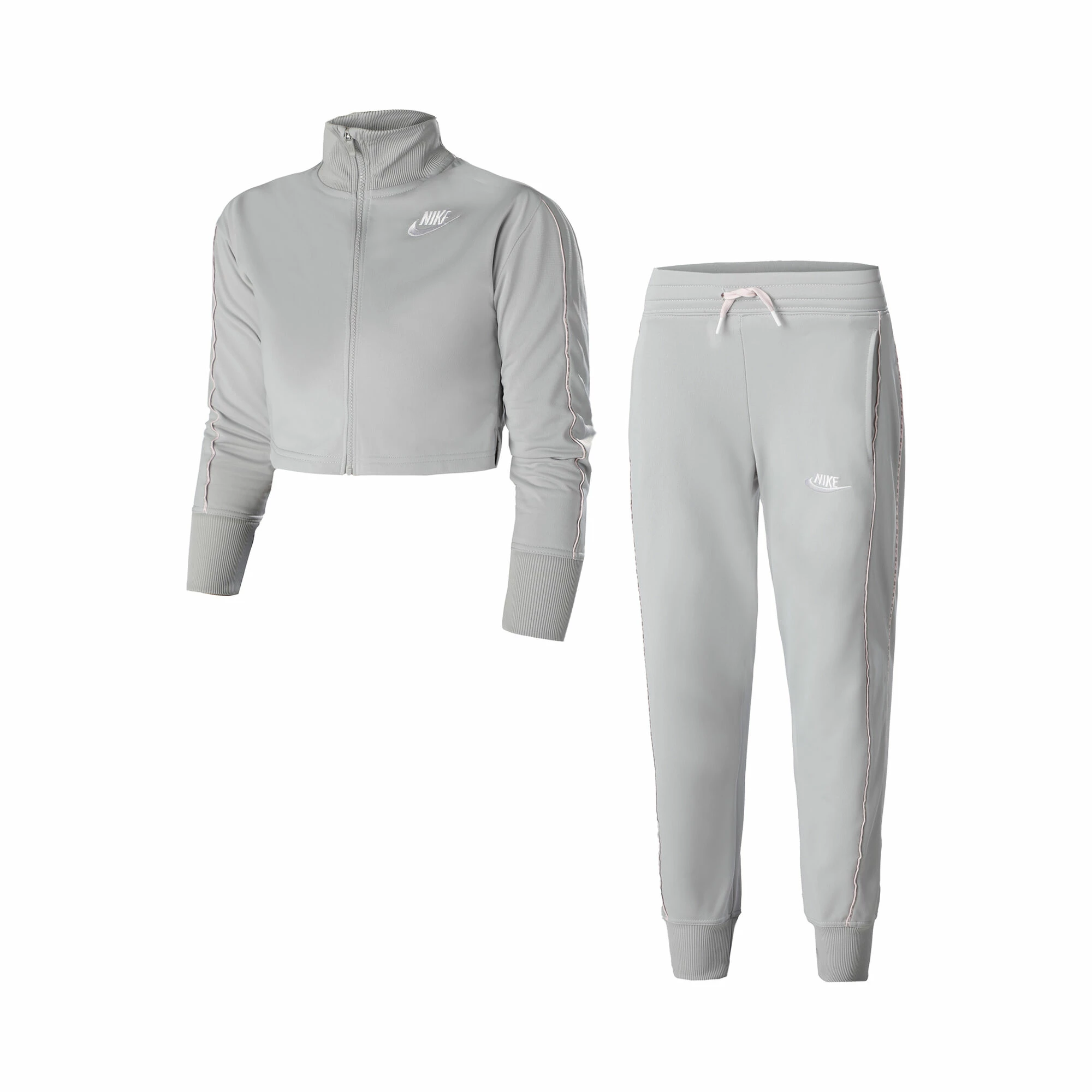 Nike Sportswear HW Tracksuit Girls - Lightgrey, Pink 1 Nike Sportswear HW Tracksuit Girls - Lightgrey, Pink