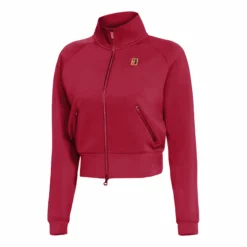Nike Court Dri-Fit Heritage Training Jacket Women - Dark Red