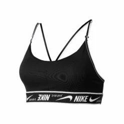 Nike Dri-Fit Indy Logo Sports Bras Women - Black, White