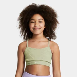 Nike Dri-Fit Indy Seamless Sports Bras Kids - Olive -Tennis Shop 56072000 14
