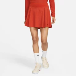 Nike Dri-Fit EMB Club Regular Skirt Women - Red -Tennis Shop 56375000 14