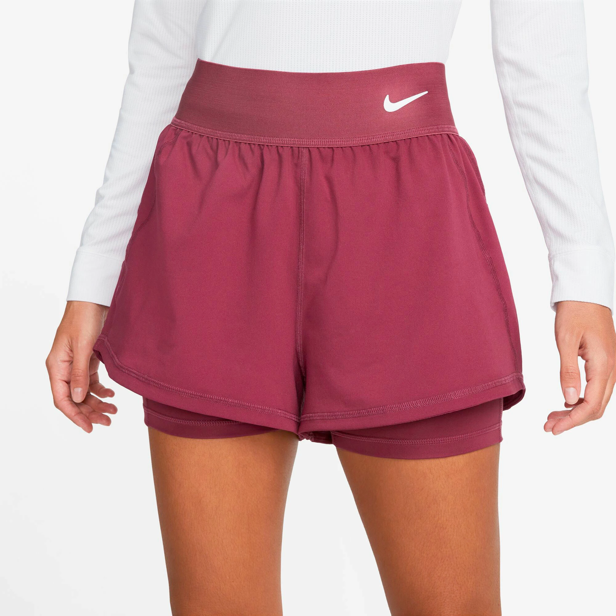 Nike Dri-Fit Court Shorts Women - Berry 5 Nike Dri-Fit Court Shorts Women - Berry - Image 5