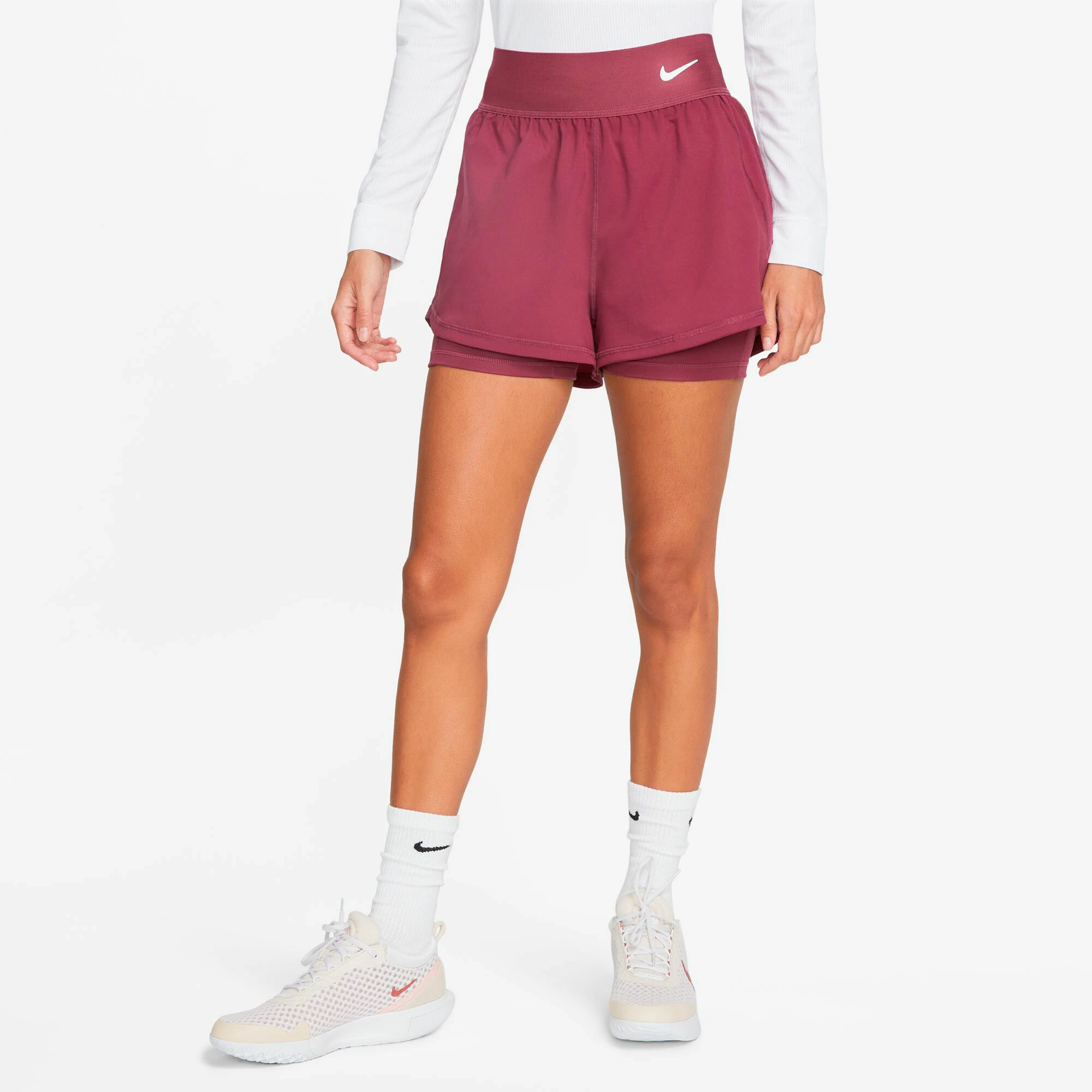 Nike Dri-Fit Court Shorts Women - Berry 7 Nike Dri-Fit Court Shorts Women - Berry - Image 7