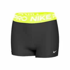 Nike Performance 365 3in Ball Shorts Women - Black, Neon Yellow
