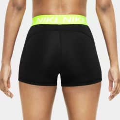 Nike Performance 365 3in Ball Shorts Women - Black, Neon Yellow -Tennis Shop 56669000 14