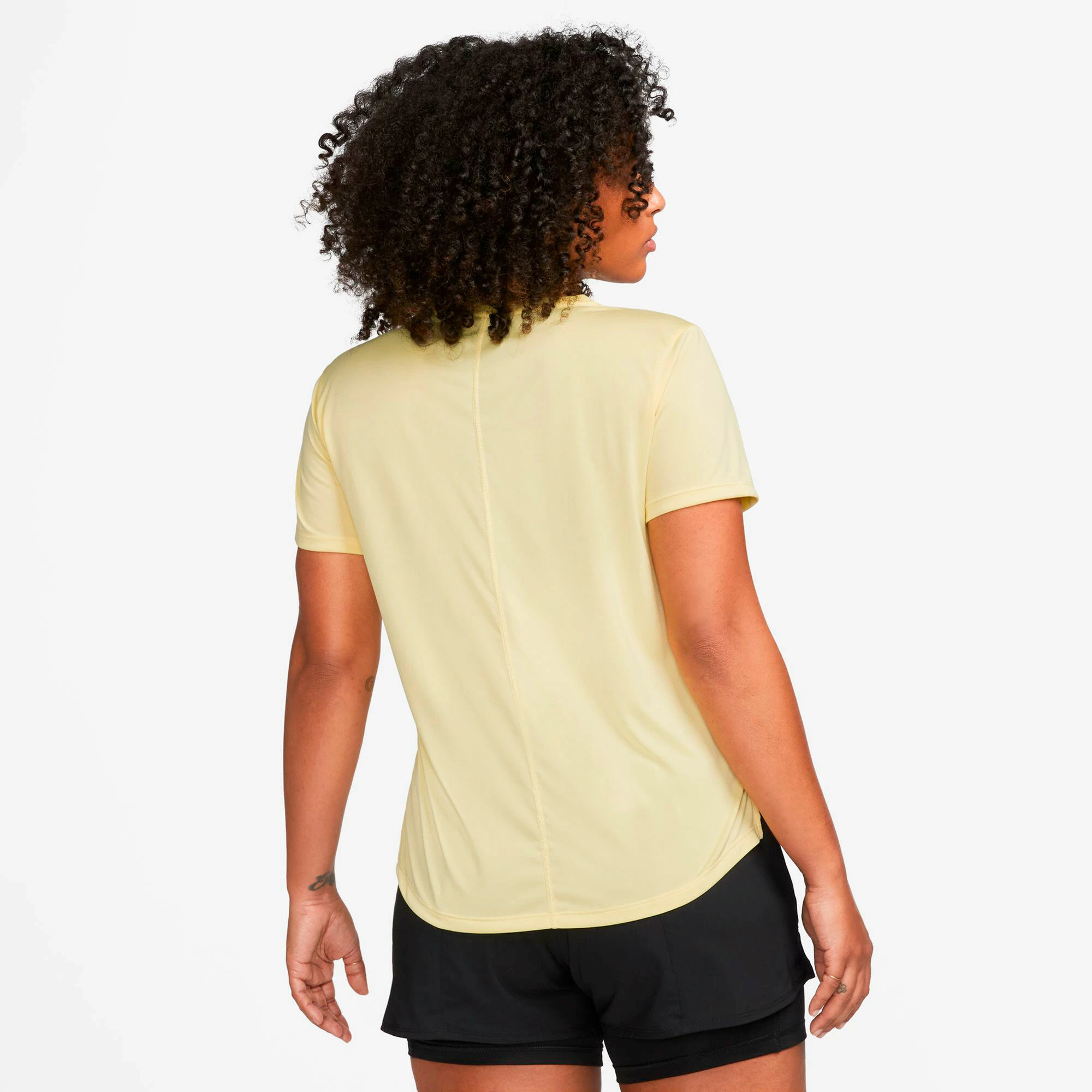 Nike Dri-Fit One STD T-Shirt Women - Yellow 5 Nike Dri-Fit One STD T-Shirt Women - Yellow - Image 5