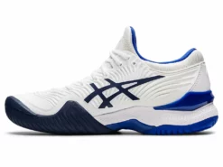 Asics Women's Court FF 2 (White/Lapis Lazuli) -Tennis Shop CFF2WomensWLL4