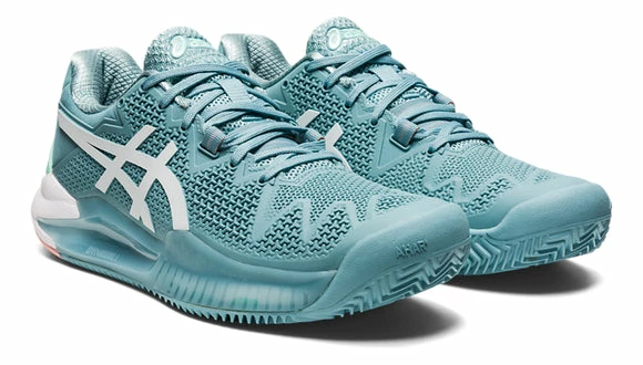 Asics Women's Gel-Resolution 8 Clay/Padel (Smoke Blue/White) 3 Asics Women's Gel-Resolution 8 Clay/Padel (Smoke Blue/White) - Image 3