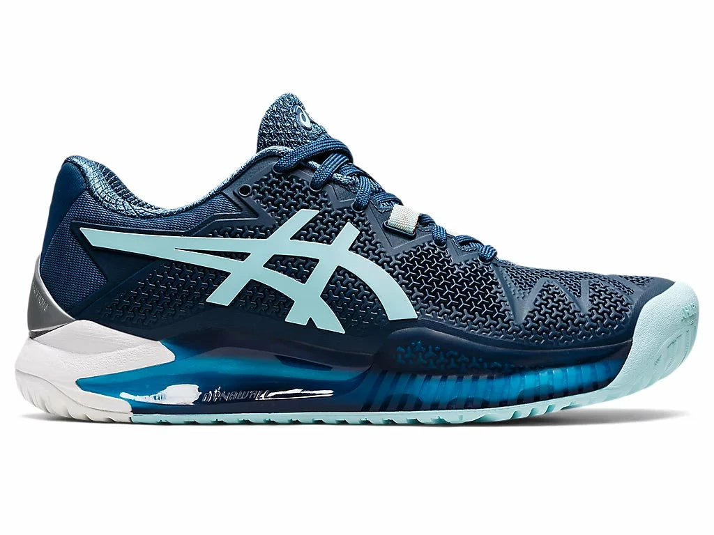Asics Women's Gel-Resolution 8 WIDE (Light Indigo/Clear Blue) 1 Asics Women's Gel-Resolution 8 WIDE (Light Indigo/Clear Blue)