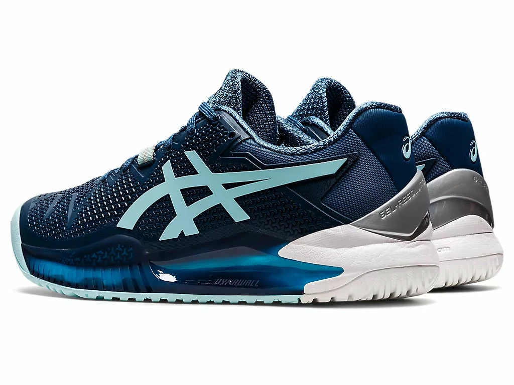 Asics Women's Gel-Resolution 8 WIDE (Light Indigo/Clear Blue) 3 Asics Women's Gel-Resolution 8 WIDE (Light Indigo/Clear Blue) - Image 3