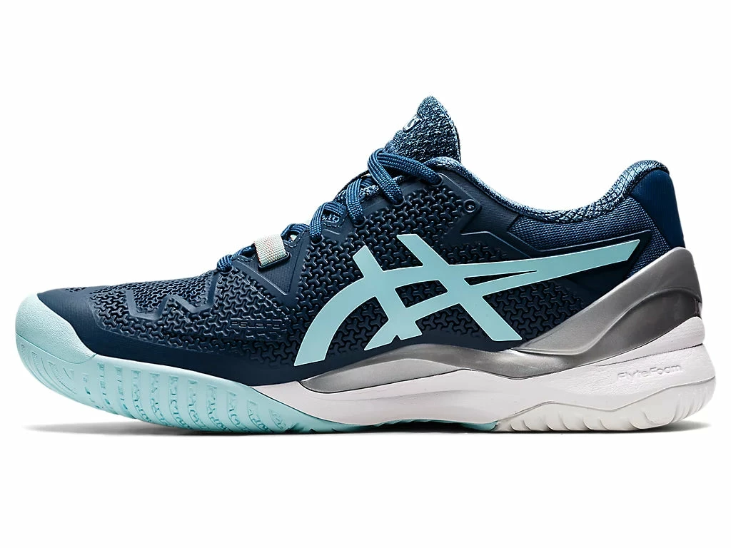Asics Women's Gel-Resolution 8 WIDE (Light Indigo/Clear Blue) 4 Asics Women's Gel-Resolution 8 WIDE (Light Indigo/Clear Blue) - Image 4