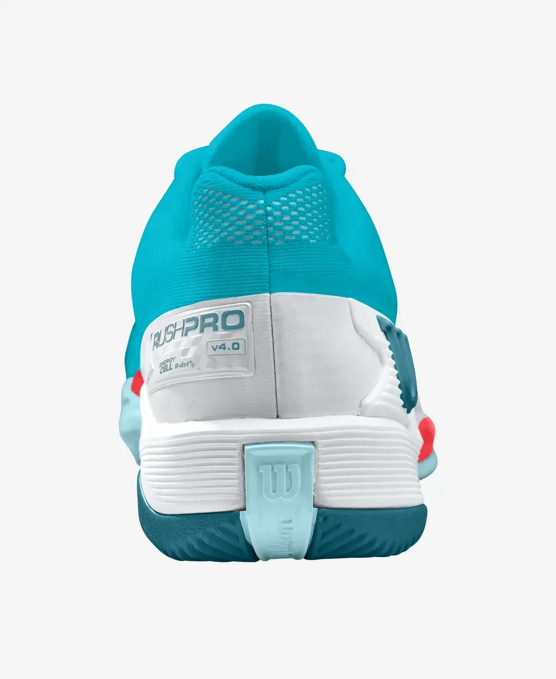 Wilson Women's Rush Pro 4.0 (Blue/White/Coral) 3 Wilson Women's Rush Pro 4.0 (Blue/White/Coral) - Image 3